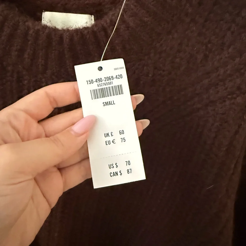 Abercrombie & Fitch Brown Crew Neck Sweater